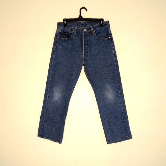 VINTAGE Levi’s Red Tag Button Fly | W28 x L26 | Medium Wash Straight Leg - Picture 1 of 9